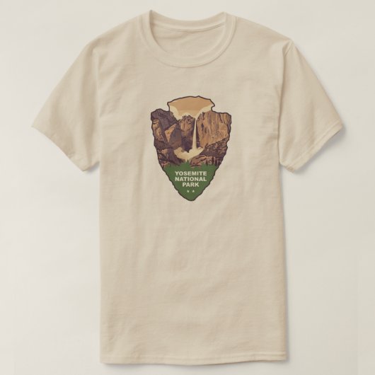 Yosemite National Park Bridalveil Fall Arrowhead Tシャツ (デザイン正面)