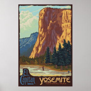 Yosemite National Park, CA - El Capitan Poster ポスター