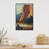Yosemite National Park, CA - El Capitan Poster ポスター (キッチン)