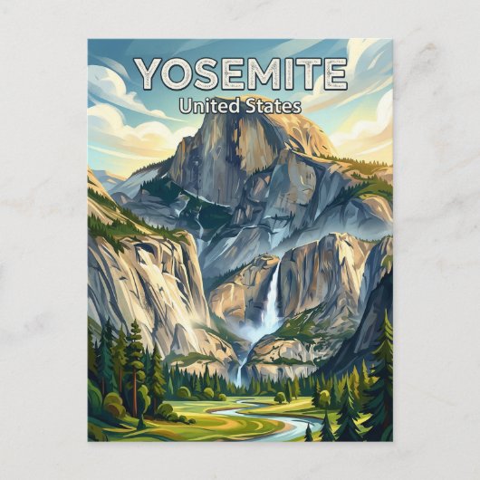 Yosemite National Park California ポストカード (正面)