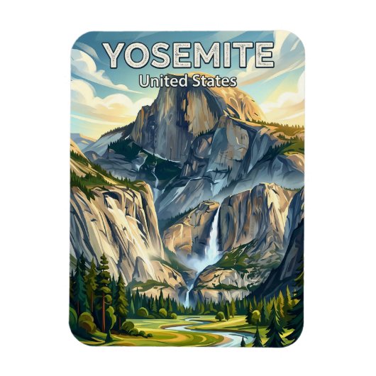 Yosemite National Park California マグネット (縦)