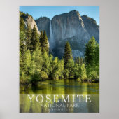 Yosemite National Park California Forest Photo ポスター (正面)