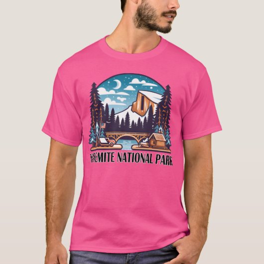Yosemite National Park Camping friends Tシャツ (正面)