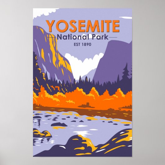 Yosemite National Park El Capitan In Autumn ポスター (正面)