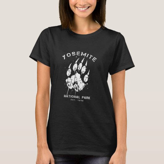 Yosemite National Park Family Vacation Bear Pawpri Tシャツ (正面)