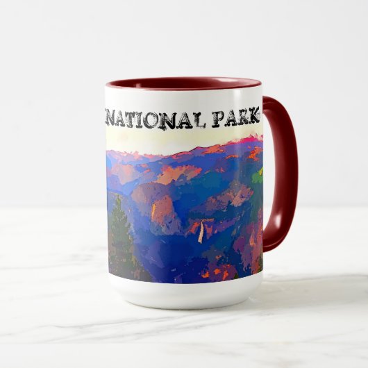 Yosemite National Park- Half Dome & Fall Mug $24. マグカップ (正面右)