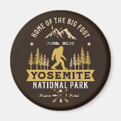 Yosemite National Park Home of the Big Foot マグネット (正面)