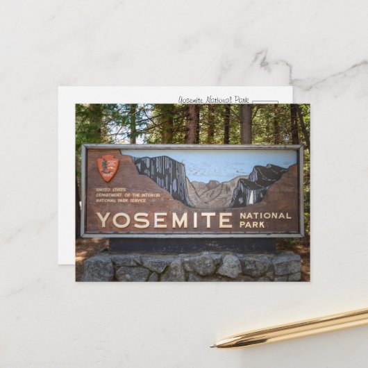 Yosemite National Park – Rustic Travel Photography ポストカード (正面/裏面インサイチュ)