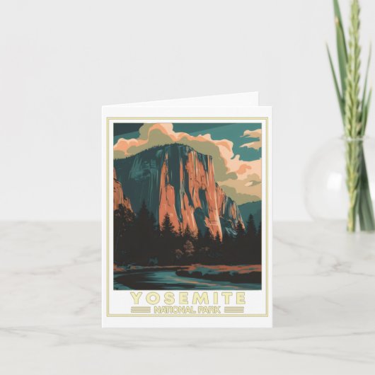 Yosemite National Park Sticker カード (正面)