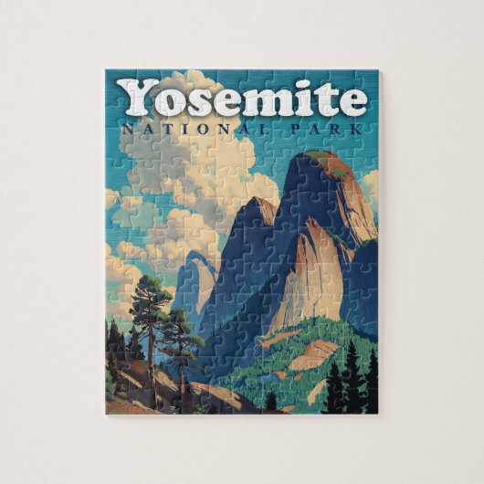 Yosemite National Park Vintage ジグソーパズル (縦)