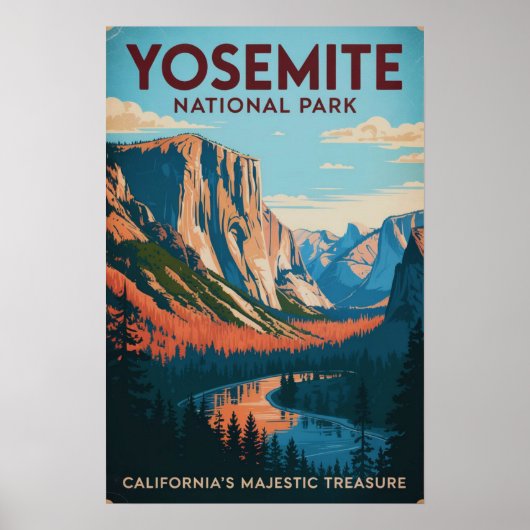 Yosemite National Park Vintage ポスター (正面)