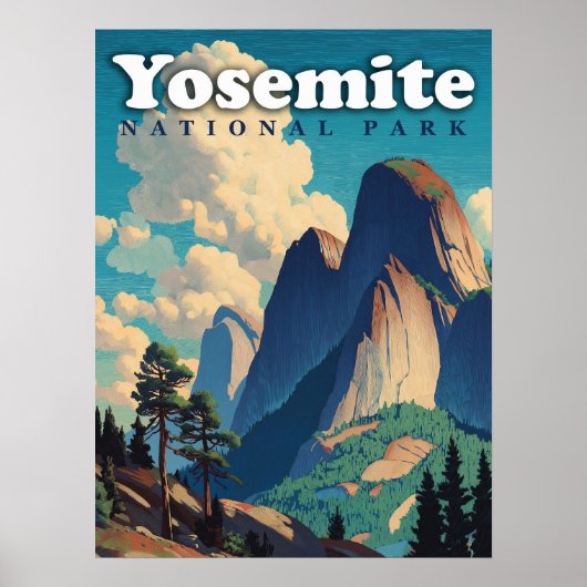 Yosemite National Park Vintage ポスター (正面)