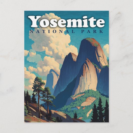 Yosemite National Park Vintage ポストカード (正面)