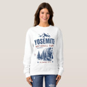 Yosemite National Park Vintage Bear Sweatshirt スウェットシャツ (正面フル)