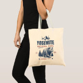 Yosemite National Park Vintage Bear Tote Bag トートバッグ (正面(商品))