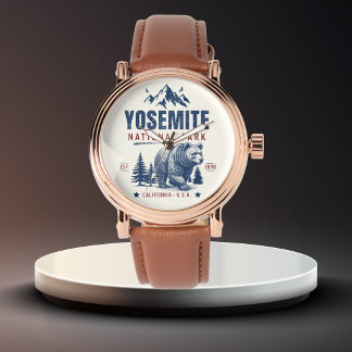 Yosemite National Park Vintage Mountains landscape 腕時計