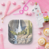 Yosemite National Park | Watercolor Travel ペーパープレート (パーティー)