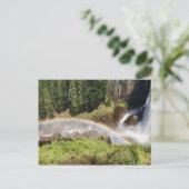 Yosemite Nationalpark Kalifornien Regenbogen am Wa ポストカード (スタンド正面)