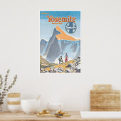 Yosemite Poster National Park Print Santa Fe Art ポスター (キッチン)