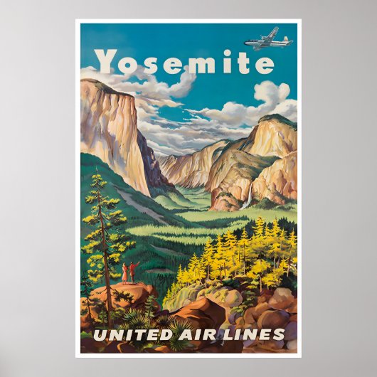 Yosemite Poster National Parks Art United Travel ポスター (正面)