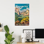 Yosemite Poster National Parks Art United Travel ポスター (ホームオフィス)