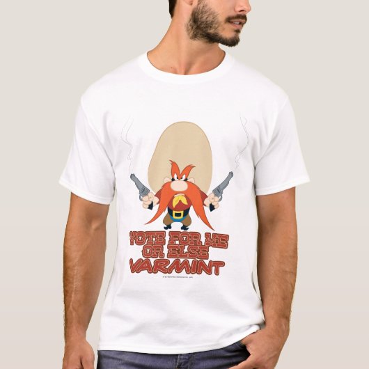 Yosemite Sam – 私またはElse Varmintに投票 Tシャツ (正面)