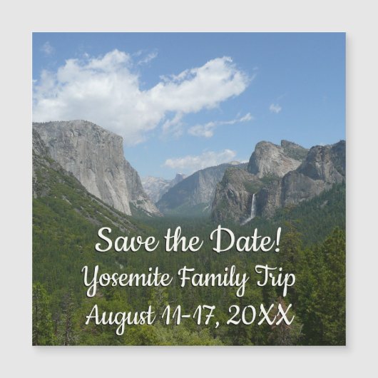 Yosemite Save the Dateのインスピレーションポイント (正面)