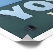 Yosemite Ski Poster National Park Print Travel Art ポスター (角)