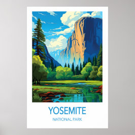 Yosemite Travel Poster National Park Art ポスター
