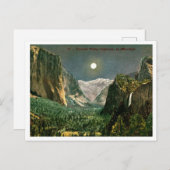 Yosemite Valley by Moonlight 1910s ポストカード (正面/裏面)