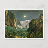 Yosemite Valley by Moonlight 1910s ポストカード (正面)