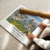 Yosemite Valley California Poster, Watercolor ポスター