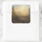 Yosemite Valley, Glacier Point Trail スクエアシール (バッグ)