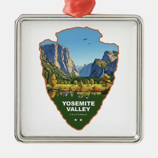 Yosemite Valley Yosemite National Park Arrowhead メタルオーナメント (正面)