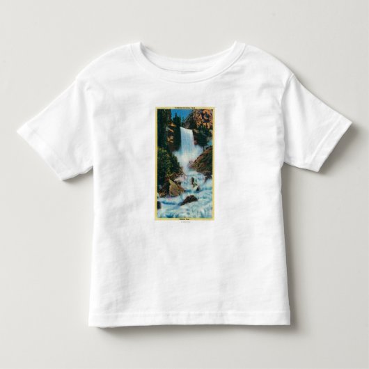 YosemiteYosemiteの春の滝、カリフォルニア トドラーTシャツ (正面)