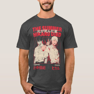 YoshikiとHikaru漢字アニメ Tシャツ
