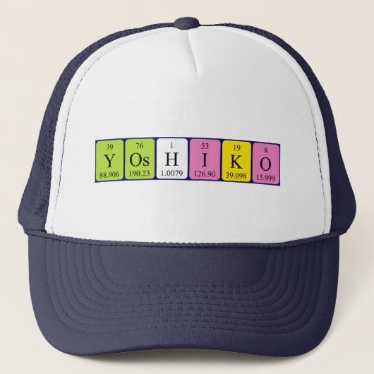 Yoshiko定期テーブル名hat キャップ (正面)