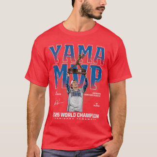 Yoshinobu Yamamoto 2025 Los Angeles MVP World Cham Tシャツ