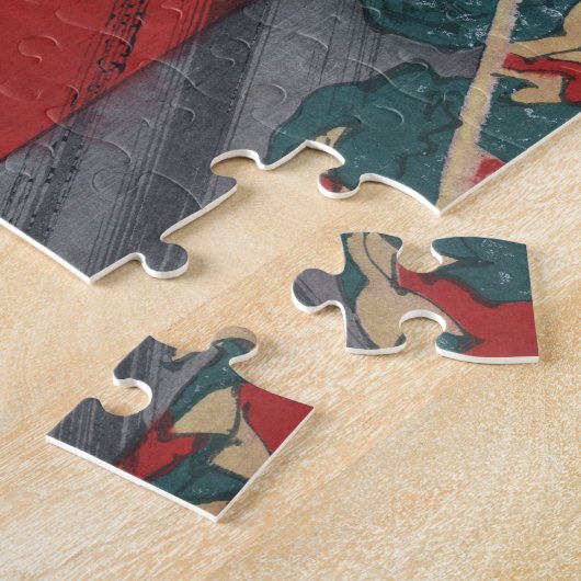 Yoshitoshi著日本人のUkiyo-e Yokai茨城の鬼 ジグソーパズル (側面)