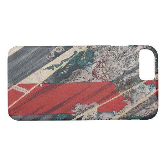 Yoshitoshi著日本人のUkiyo-e Yokai茨城の鬼 Case-Mate iPhoneケース (裏面(横))