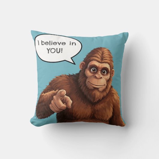 YOUの信じBigfoot クッション (正面)