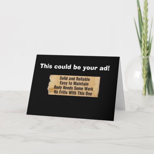 'YOU'は''クラシック幸せな50誕生日AD カード (正面)