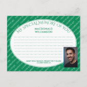 YOUグリーン共有カードの特別なメモリ ポストカード (正面)