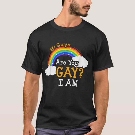 YouゲイTee HiゲイYouゲイI Am LGBT Tシャツ (正面)
