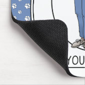 YOUヒール – 犬の服従訓練の噛みおもしろい込み マウスパッド (コーナー)