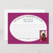 YOUフォト共有メモリカードの特殊メモリ ポストカード (正面/裏面)