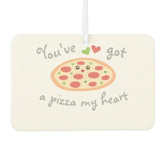 You'得's Pizza私のハート可愛い愛おもしろいパン カーエアーフレッシュナー (正面)