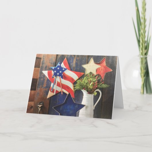 "YOU"への赤い白または青のハッピーバースデー カード (正面)