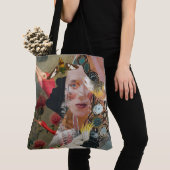 You もし Can読 – バードアート、ヴィンテージアート、おもしろい文字 トートバッグ (クローズアップ)