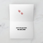 「YOU」カードのバラ カード (内部)